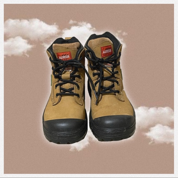 ♥︎ AGGRESSOR Lynx II Steel Toe Work Boots ♥︎ - Picture 3 of 6